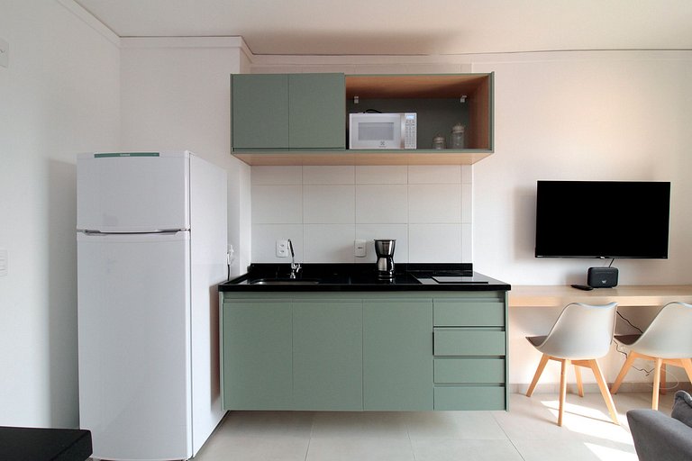 Wehome - 1 dorm, ompleto, ao lado Shop. Eldorado