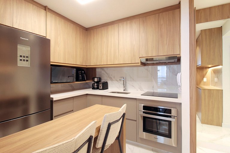 Impeccable! Located in Jardins, beautiful and fully equipped