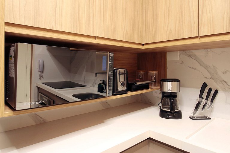 Impeccable! Located in Jardins, beautiful and fully equipped