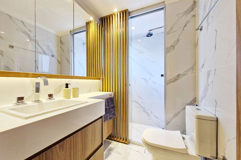 Impeccable! Located in Jardins, beautiful and fully equipped