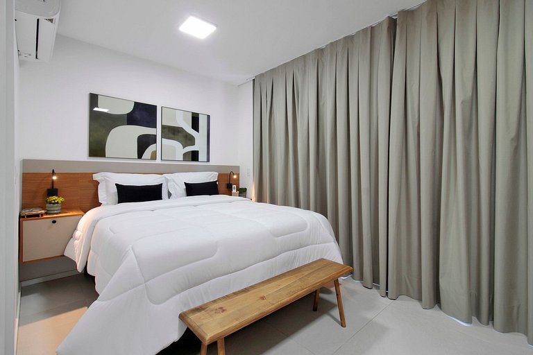 Wehome - Lindo studio, ótima localização e piscina