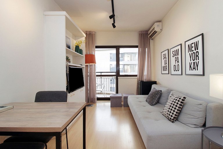 Wehome - 1 dormitorio con vista espectacular en Itaim