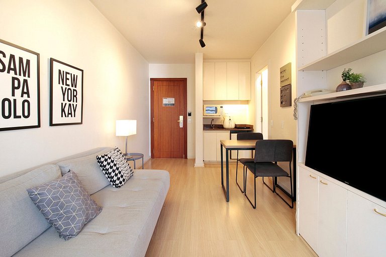 Flat de 1 habitación amueblado en Itaim Bibi | WeHome