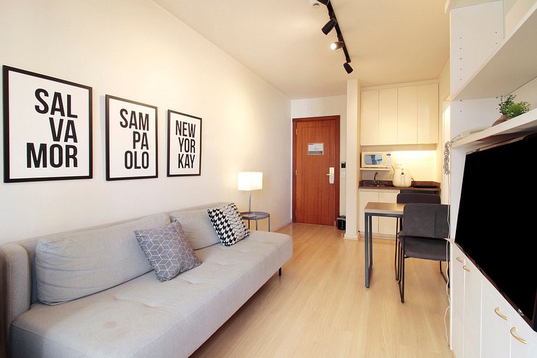 Flat de 1 habitación amueblado en Itaim Bibi | WeHome