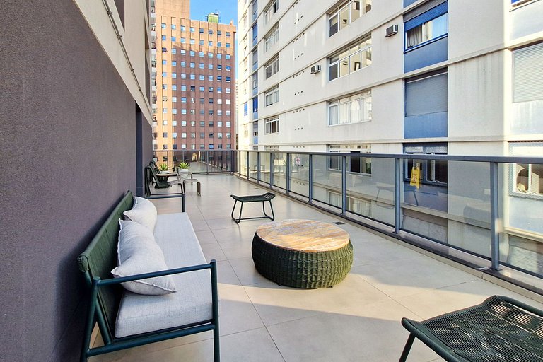 Wehome - Nice studio in Jardins, incredible view