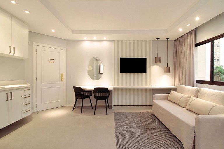 Wehome - Lindo studio, acomoda 4 com conforto!