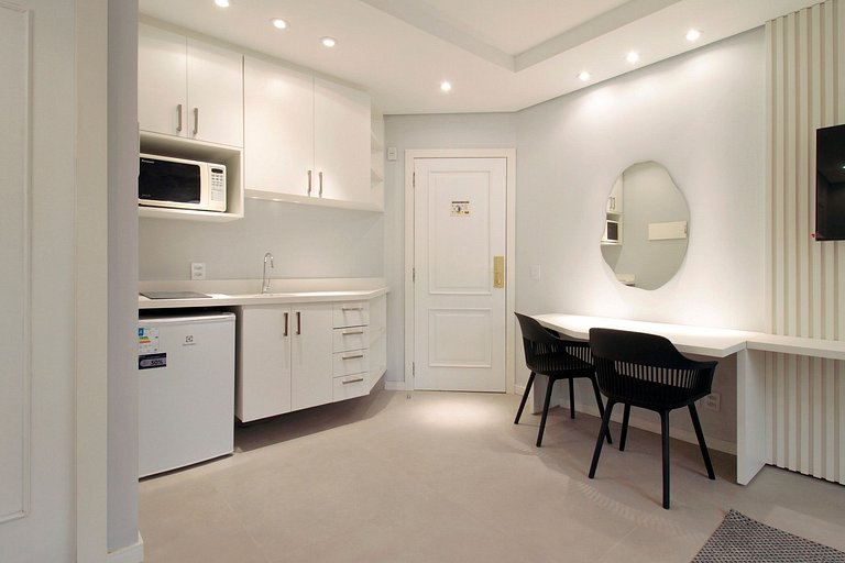 Wehome - Lindo studio, acomoda 4 com conforto!