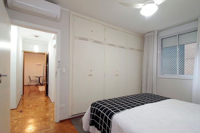 Wehome - 3 habit., aire acond, cerca de Av Paulista