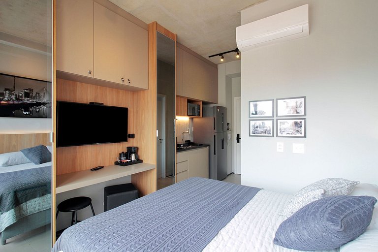 Wehome - Studio novo e completo na Vila Olímpia