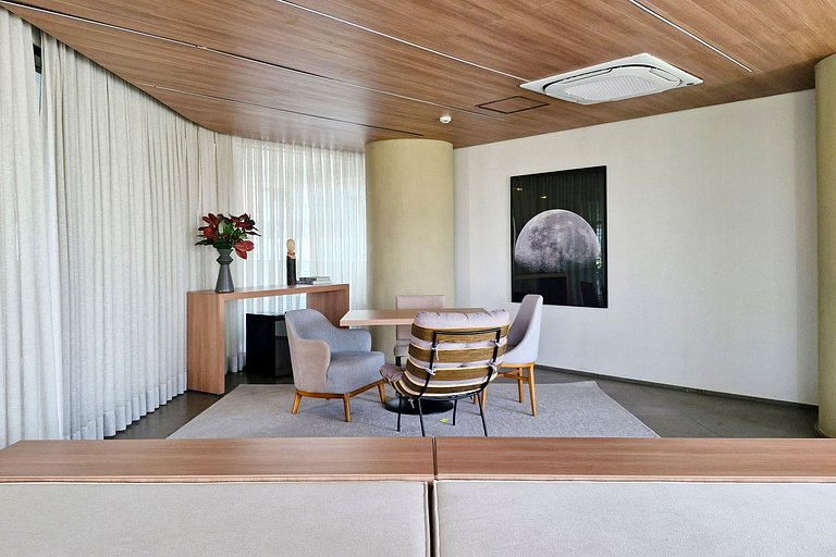 Wehome - Charmoso studio com vista e acomoda 3