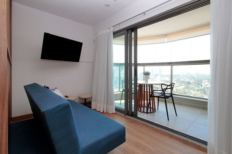 Wehome - Charmoso studio com vista e acomoda 3