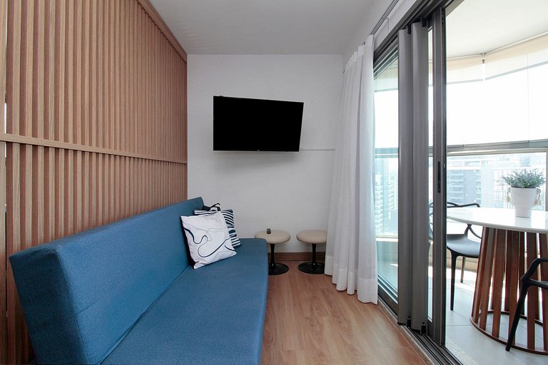 Wehome - Charmoso studio com vista e acomoda 3