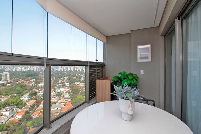 Wehome - Charmoso studio com vista e acomoda 3