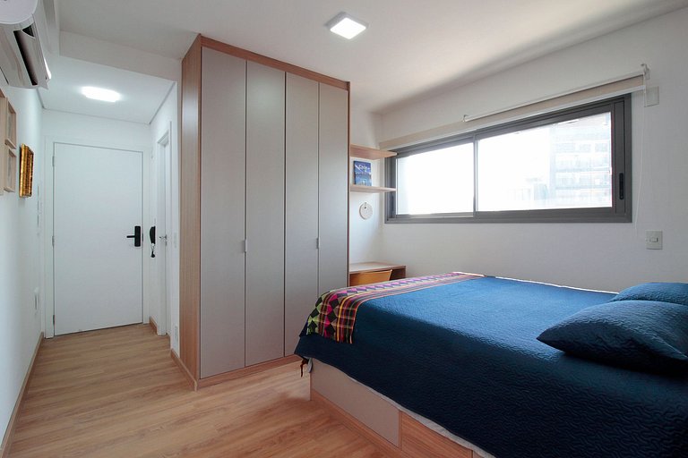 Wehome - Charmoso studio com vista e acomoda 3