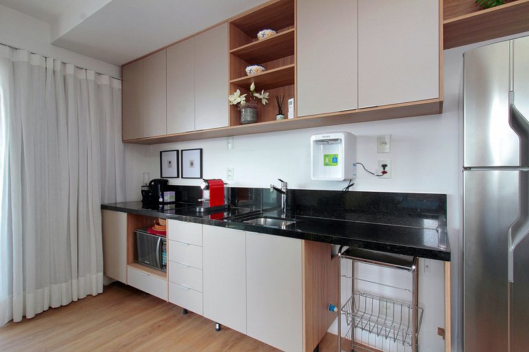 Wehome - Charmoso studio com vista e acomoda 3