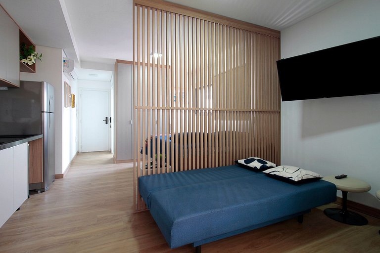Wehome - Charmoso studio com vista e acomoda 3