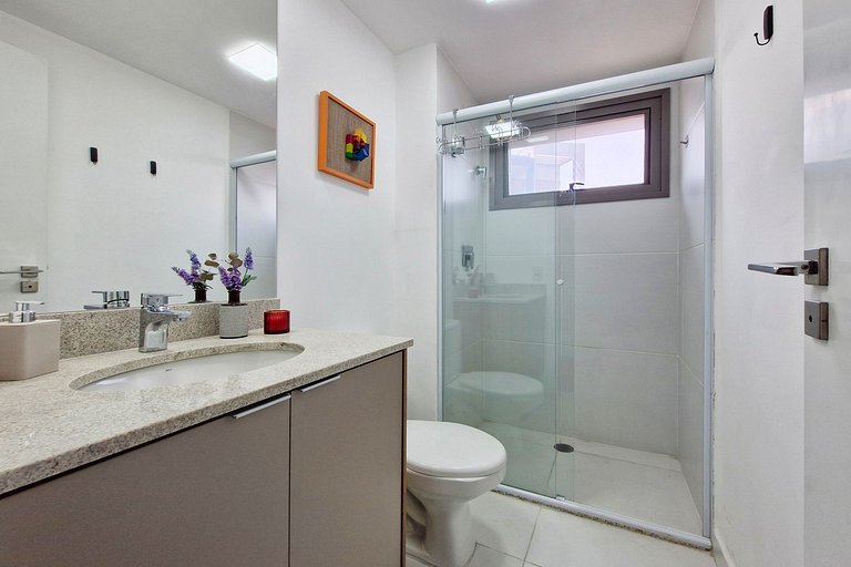 Wehome - Charmoso studio com vista e acomoda 3