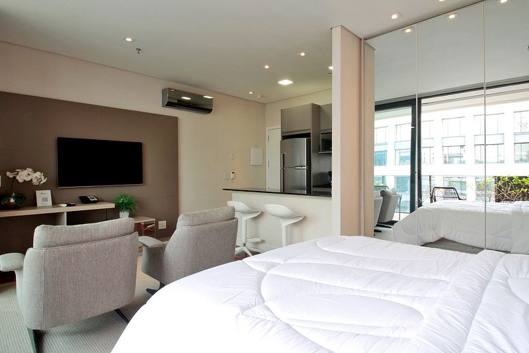 Acogedora y confortable en el corazón de Vila Olímpia