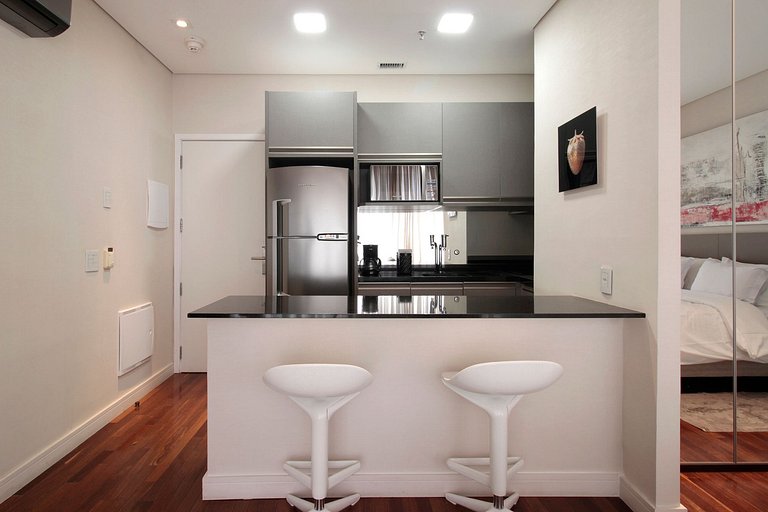 Acogedora y confortable en el corazón de Vila Olímpia