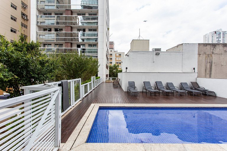 Apartamento ideal para executivos na Vila Olímpia