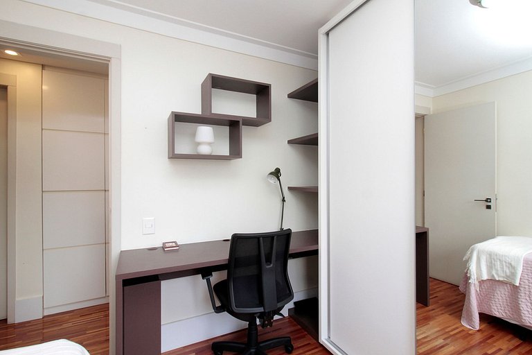 Wehome - Itaim Bibi: Dos habitaciones con aire acondicionado