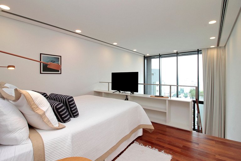 Impresionante atardecer y vista panorámica en Vila Madalena