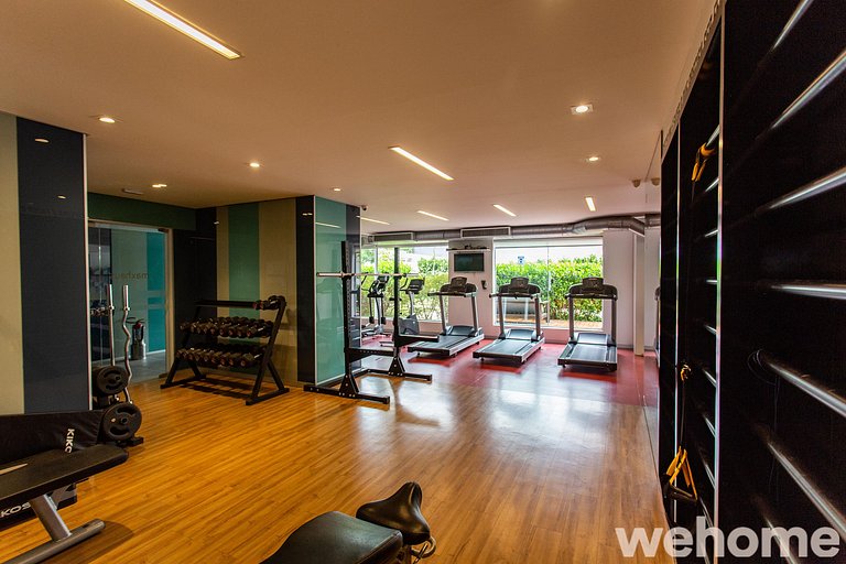 Wehome - Moderno, 2 quartos, infra completa