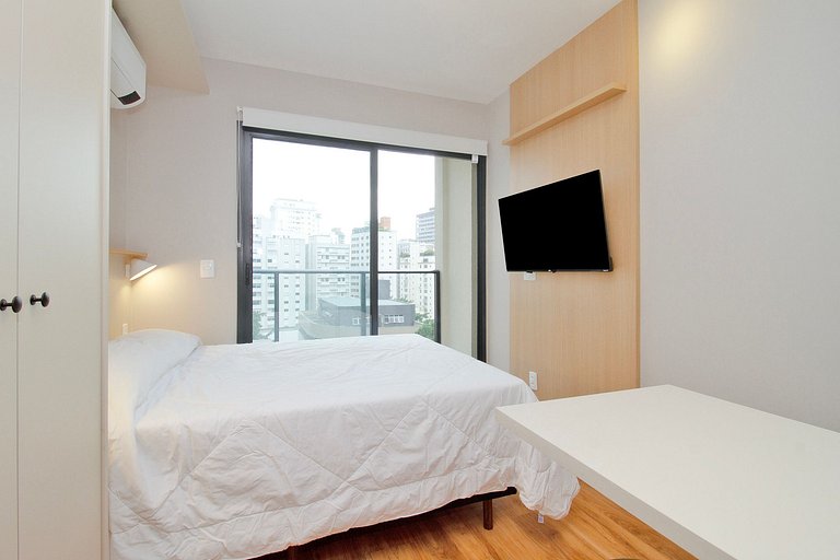Studio moderno e charmoso na Oscar Freire, Jardins