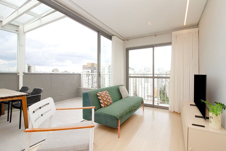 Flat de 2 habitaciones amueblado en Itaim Bibi | WeHome