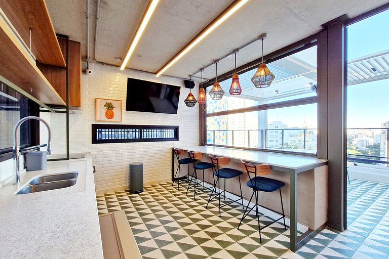 Studio moderno e charmoso na Oscar Freire, Jardins