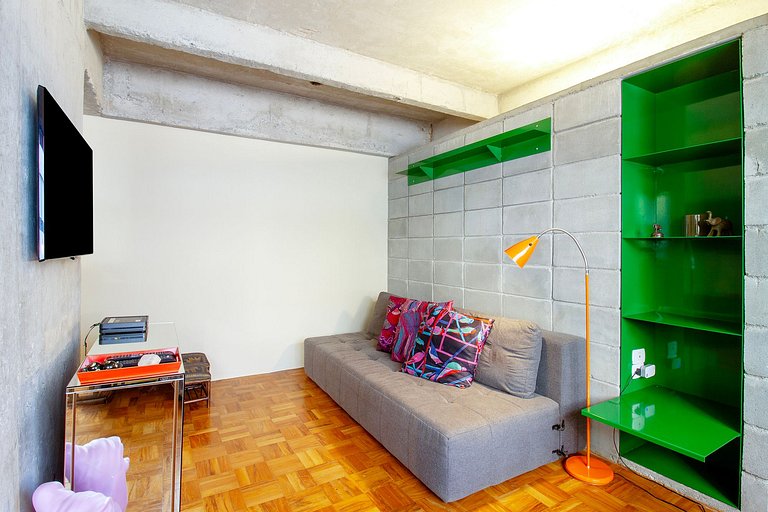 WEHOME - Moderno, 1 dorm, AC, con vibe única!