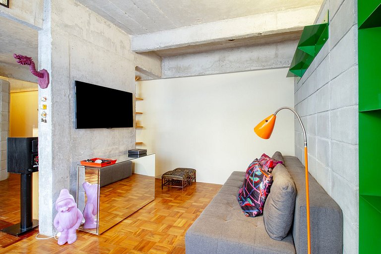 Wehome - Descolado, 1 dorm, Ac, com astral unico!