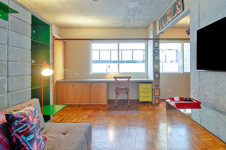 WEHOME - Moderno, 1 dorm, AC, con vibe única!