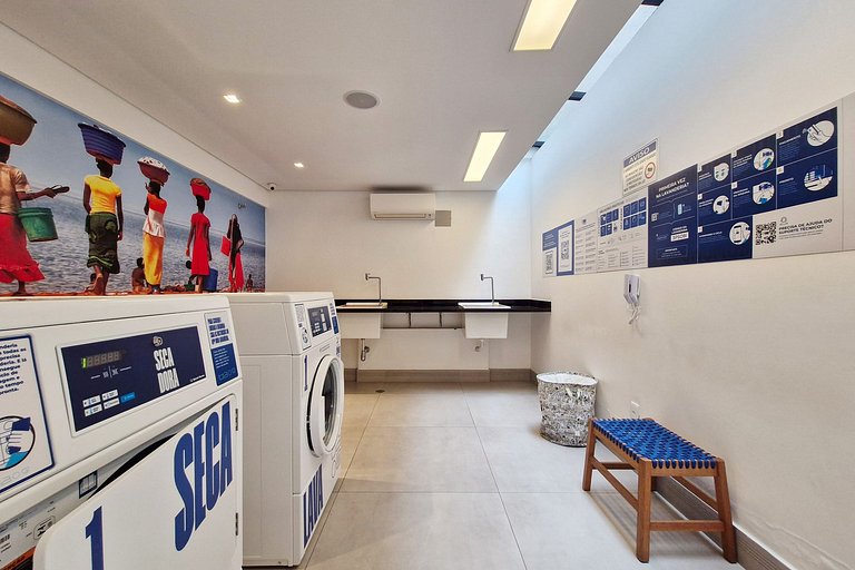 Wehome - Lindo studio, varanda Garden, nos Jardins