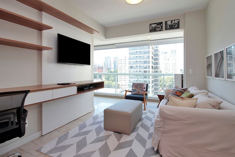 Apartamento ideal para executivos na Vila Olímpia