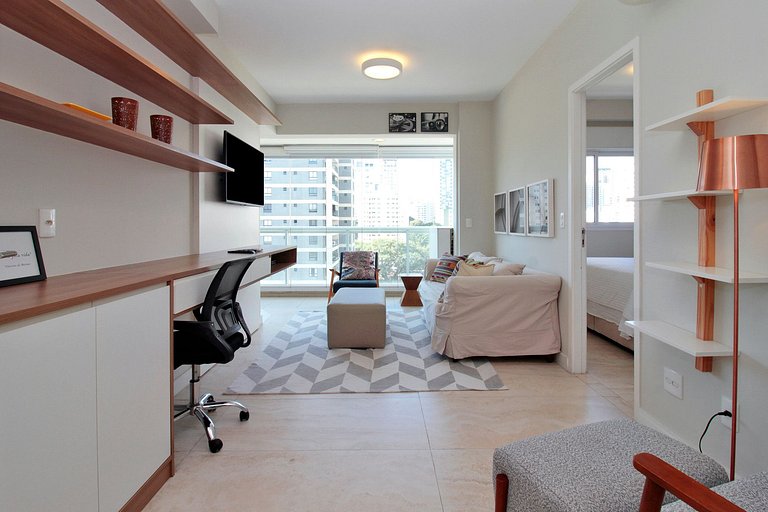 Apartamento ideal para ejecutivos en Vila Olímpia