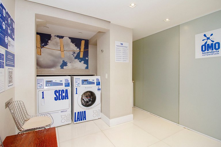 Wehome - Berrini, 2 dorms e ar condicionado
