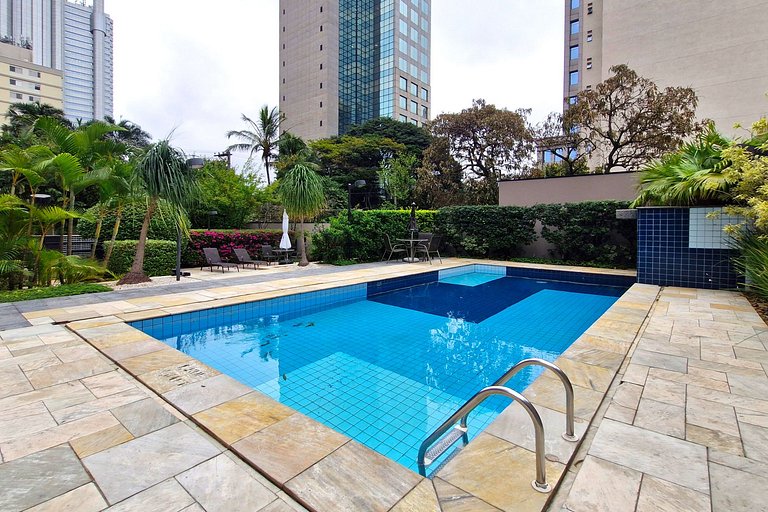 Wehome - Berrini, 2 dorms e ar condicionado