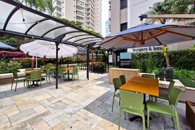 Wehome - Berrini, 2 dorms e ar condicionado