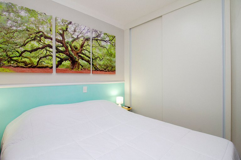 Wehome - Berrini, 2 dorms e ar condicionado