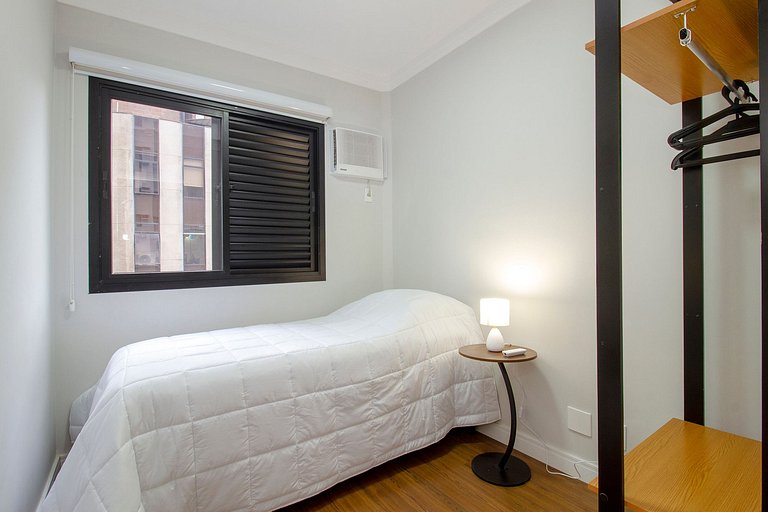 Wehome - Berrini, 2 dorms e ar condicionado