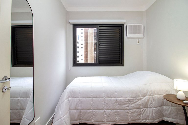 Wehome - Berrini, 2 dorms e ar condicionado