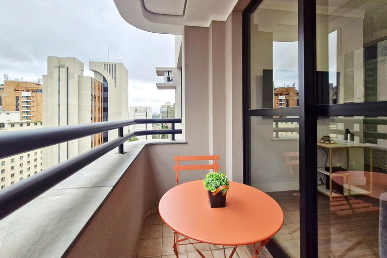 Wehome - Berrini, 2 dorms e ar condicionado