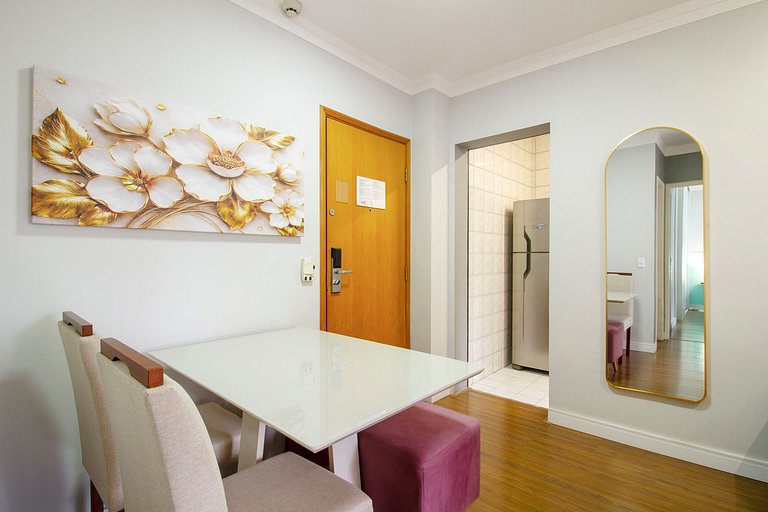 Wehome - Berrini, 2 dorms e ar condicionado
