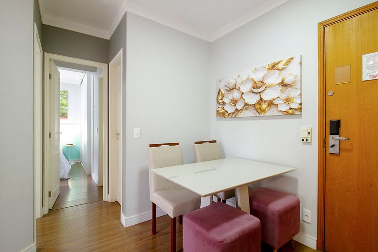 Wehome - Berrini, 2 dorms e ar condicionado