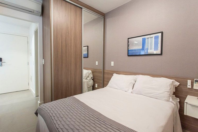 Wehome - Lindo studio, varanda Garden, nos Jardins