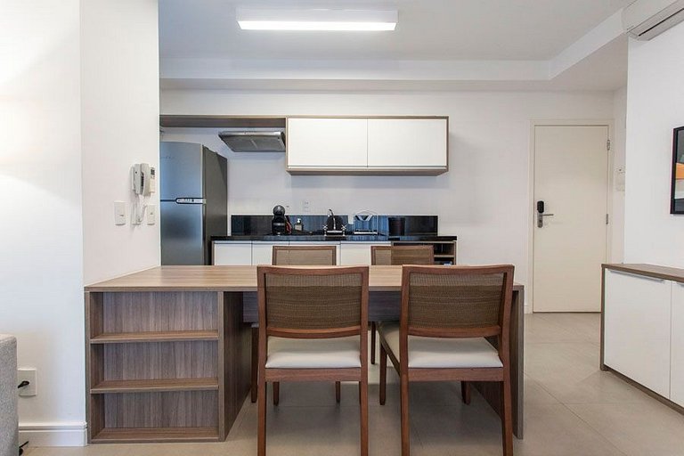 Wehome - Lindo studio, varanda Garden, nos Jardins
