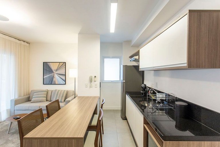 Wehome - Lindo studio, varanda Garden, nos Jardins