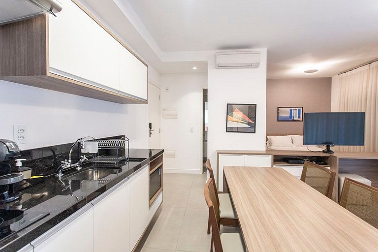 Wehome - Lindo studio, varanda Garden, nos Jardins