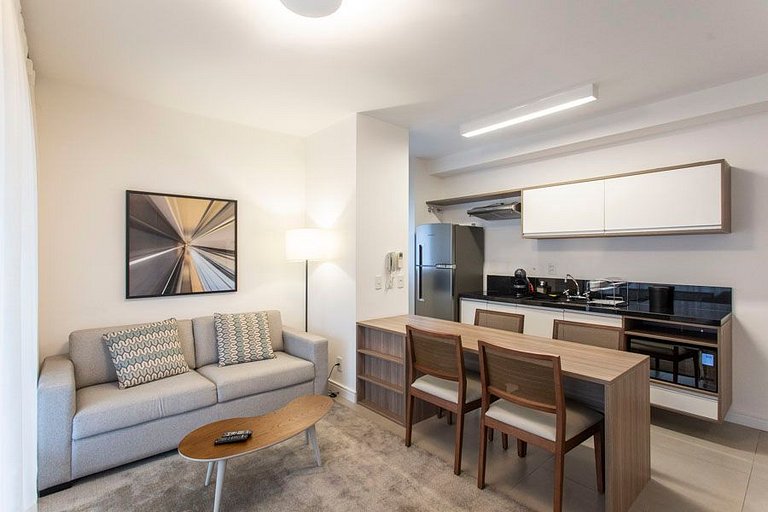 Wehome - Lindo studio, varanda Garden, nos Jardins